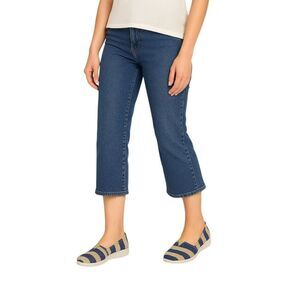 Minika Canvas Shoes Wedge Stripe Slip On Navy Cream Women's Size 10 WOMAN'S